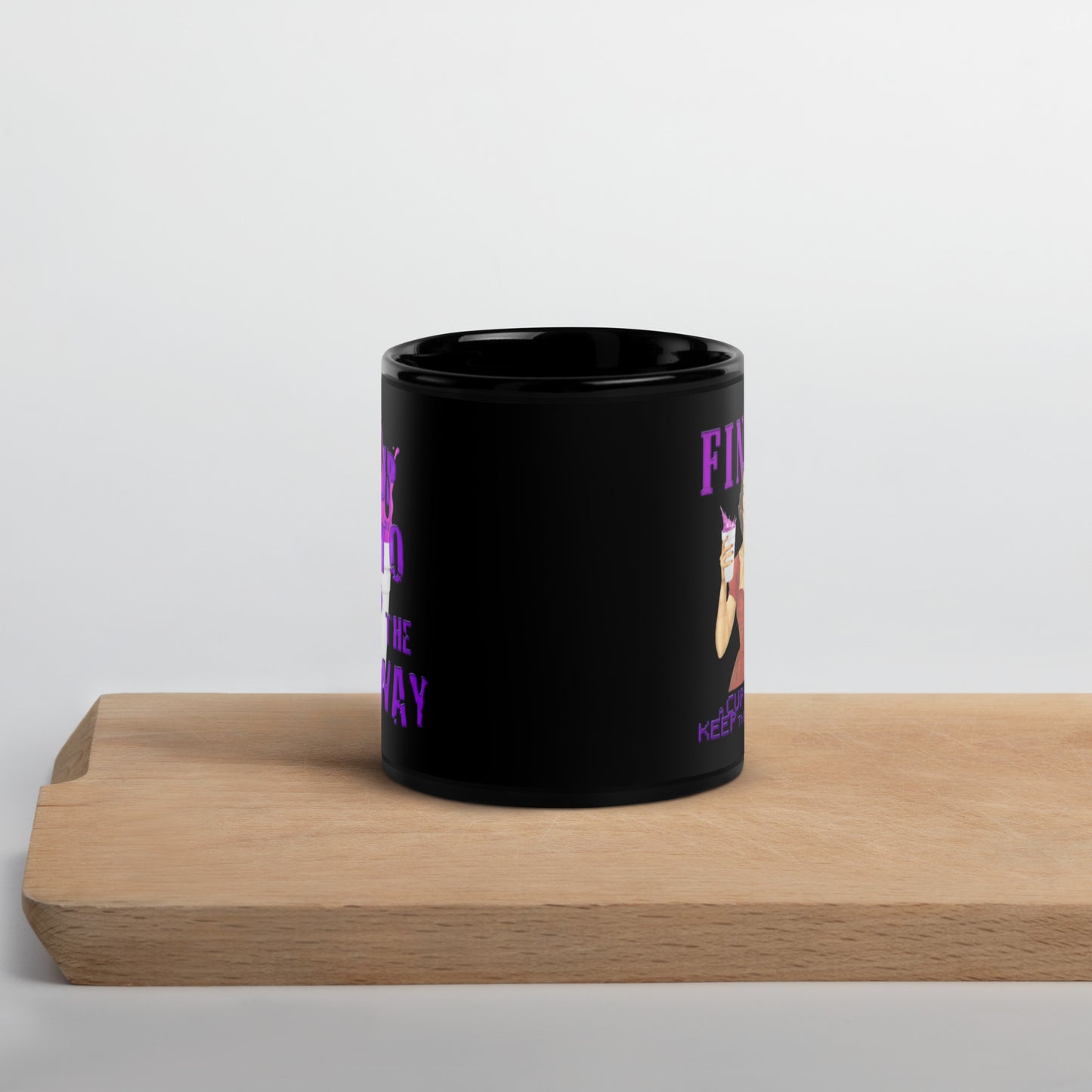 FINITO Black Glossy Mug
