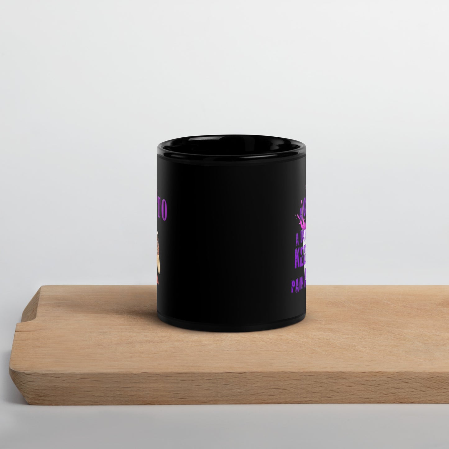 Finito Black Glossy Mug