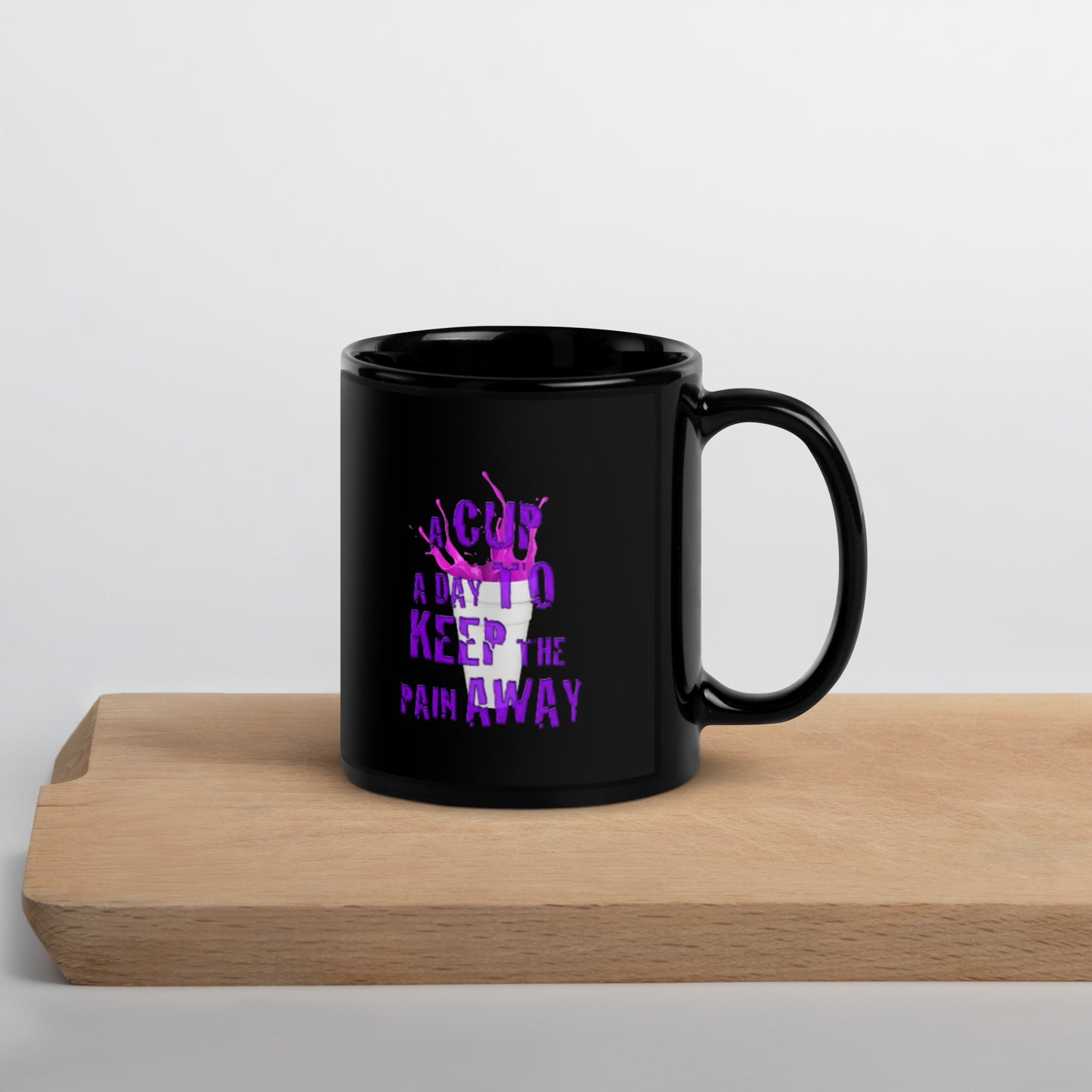 Finito Black Glossy Mug