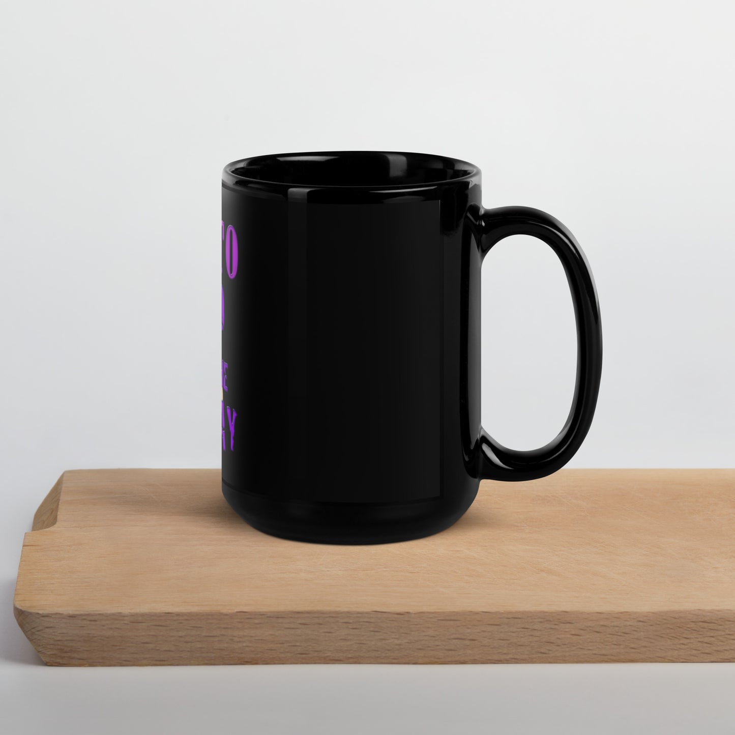 Finito Black Glossy Mug