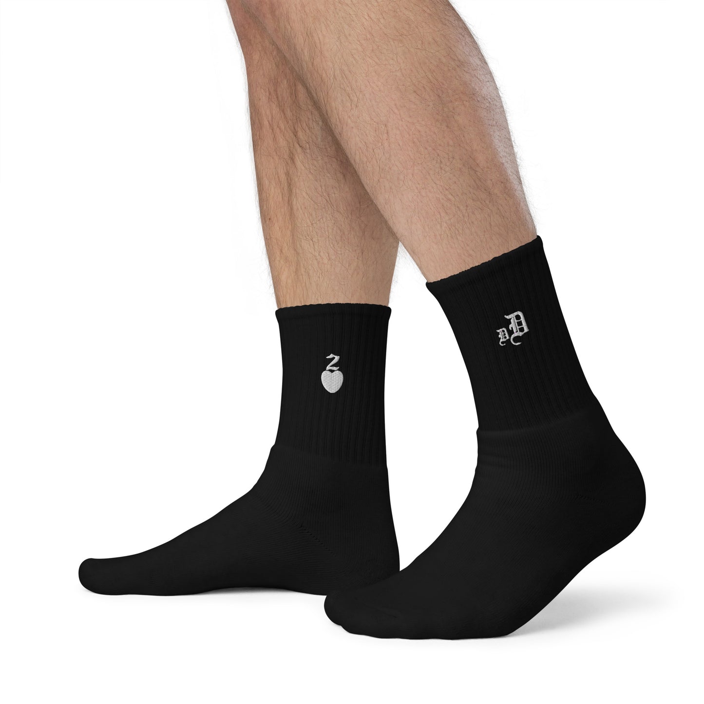 DEUCES2X Embroidered socks