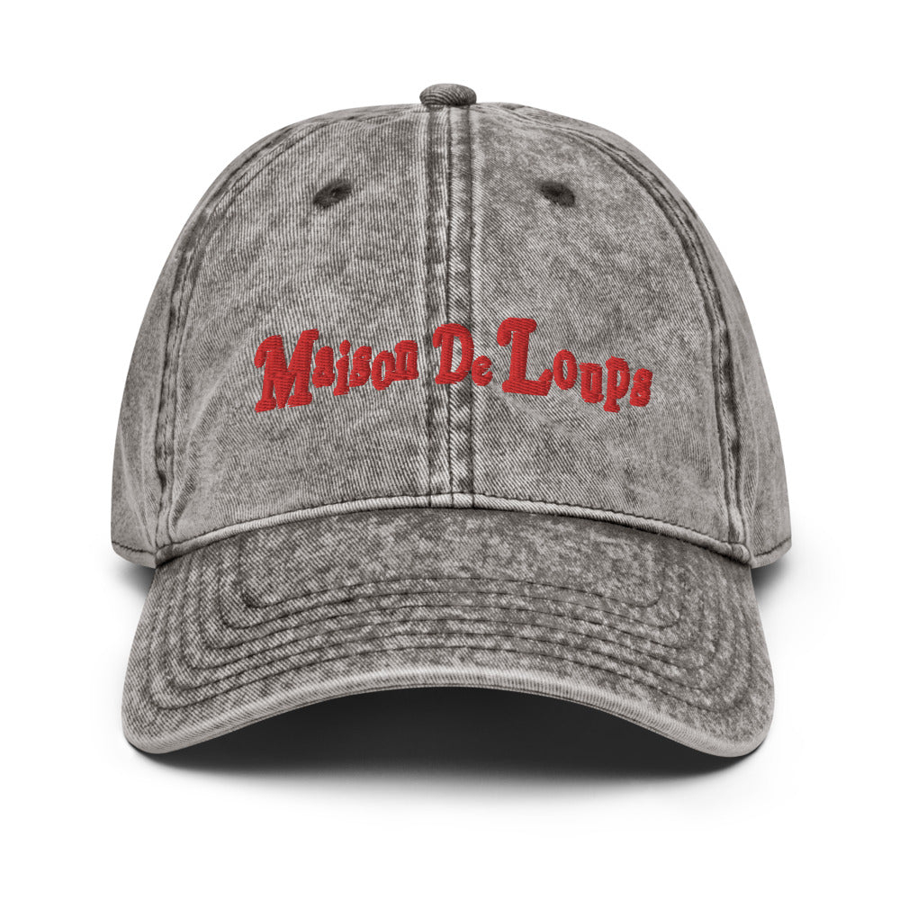 Maison de loups Vintage Cotton Twill Cap