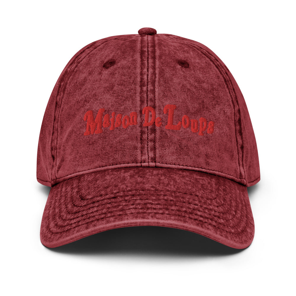 Maison de loups Vintage Cotton Twill Cap
