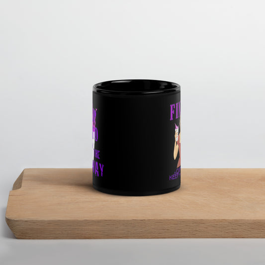 FINITO Black Glossy Mug