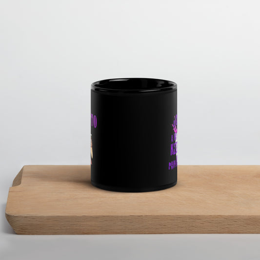 Finito Black Glossy Mug