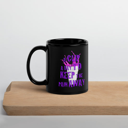 FINITO Black Glossy Mug