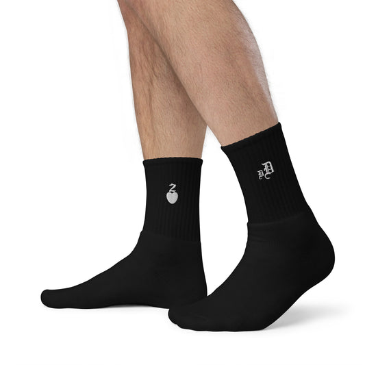 DEUCES2X Embroidered socks
