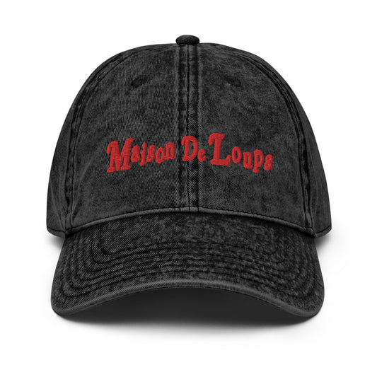 Maison de loups Vintage Cotton Twill Cap