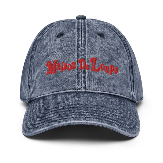 Maison de loups Vintage Cotton Twill Cap